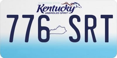 KY license plate 776SRT
