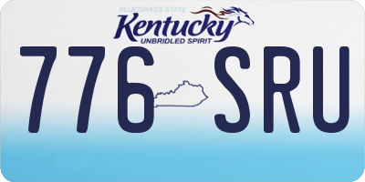 KY license plate 776SRU