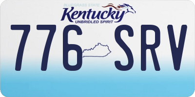 KY license plate 776SRV