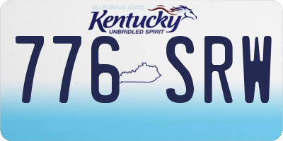 KY license plate 776SRW