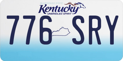 KY license plate 776SRY