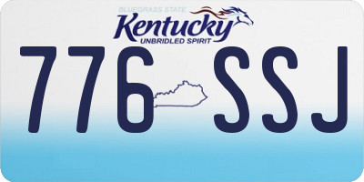 KY license plate 776SSJ