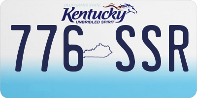 KY license plate 776SSR