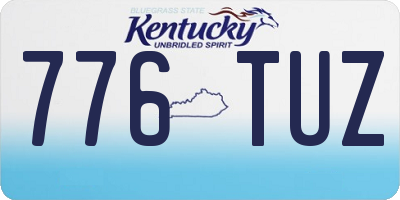KY license plate 776TUZ