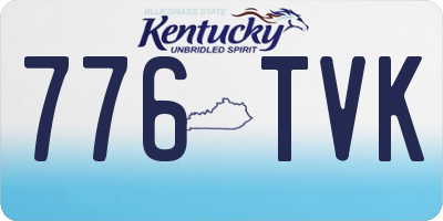 KY license plate 776TVK