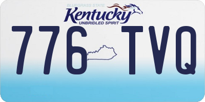 KY license plate 776TVQ