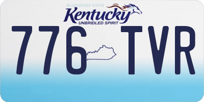 KY license plate 776TVR