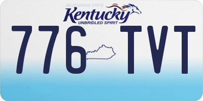 KY license plate 776TVT