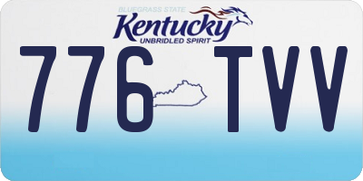 KY license plate 776TVV