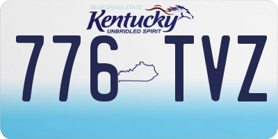 KY license plate 776TVZ