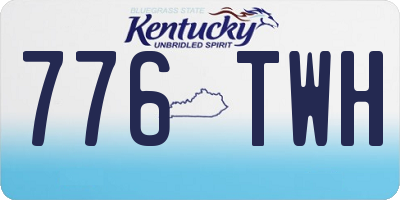 KY license plate 776TWH