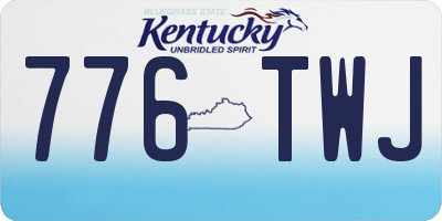 KY license plate 776TWJ