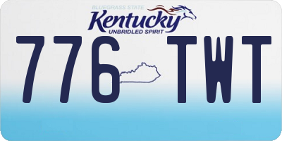 KY license plate 776TWT