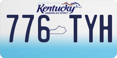 KY license plate 776TYH