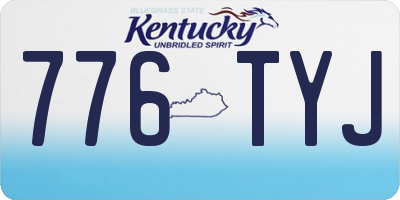 KY license plate 776TYJ
