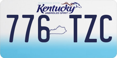 KY license plate 776TZC