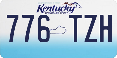 KY license plate 776TZH
