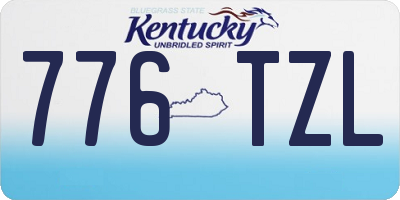 KY license plate 776TZL