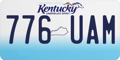 KY license plate 776UAM