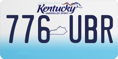 KY license plate 776UBR