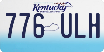 KY license plate 776ULH