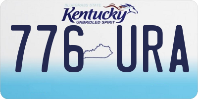 KY license plate 776URA