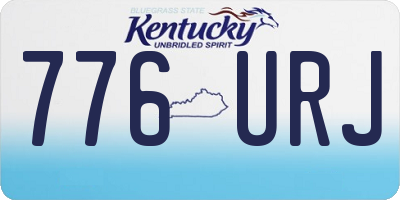 KY license plate 776URJ