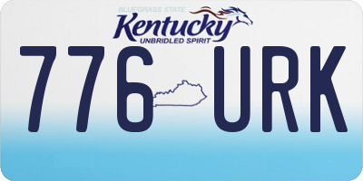 KY license plate 776URK