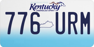 KY license plate 776URM