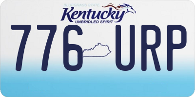 KY license plate 776URP