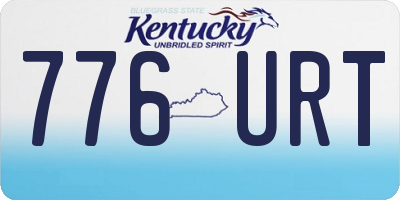 KY license plate 776URT
