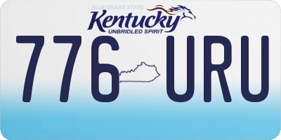 KY license plate 776URU