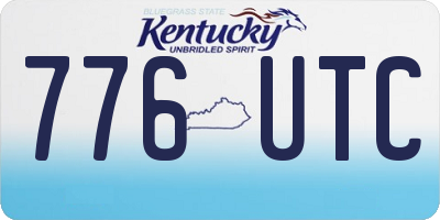 KY license plate 776UTC