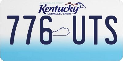 KY license plate 776UTS