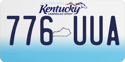 KY license plate 776UUA