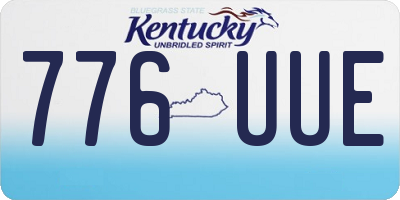 KY license plate 776UUE