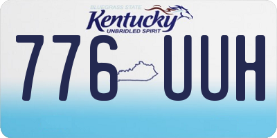 KY license plate 776UUH