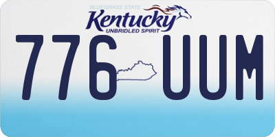 KY license plate 776UUM