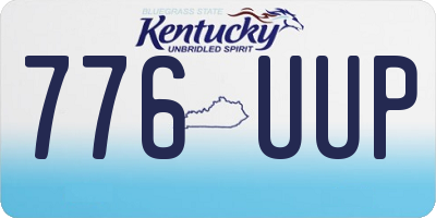 KY license plate 776UUP