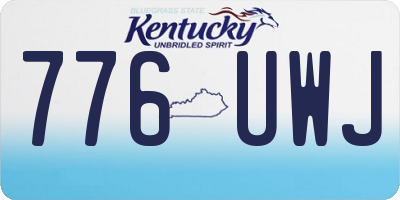 KY license plate 776UWJ