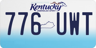 KY license plate 776UWT