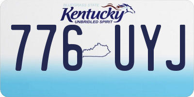 KY license plate 776UYJ