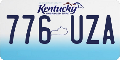 KY license plate 776UZA