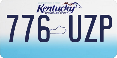 KY license plate 776UZP