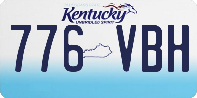 KY license plate 776VBH