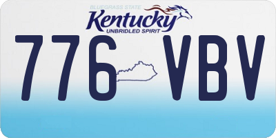KY license plate 776VBV