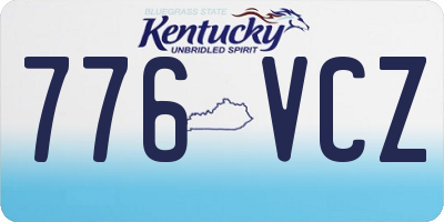 KY license plate 776VCZ