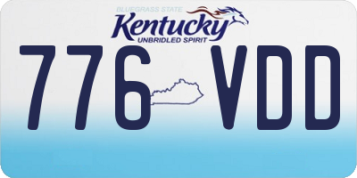 KY license plate 776VDD