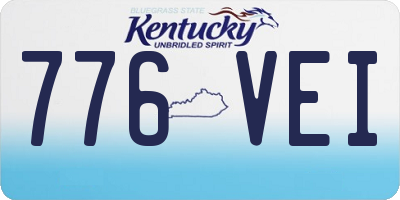 KY license plate 776VEI