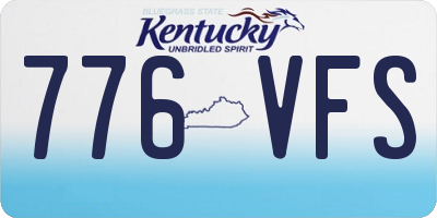 KY license plate 776VFS